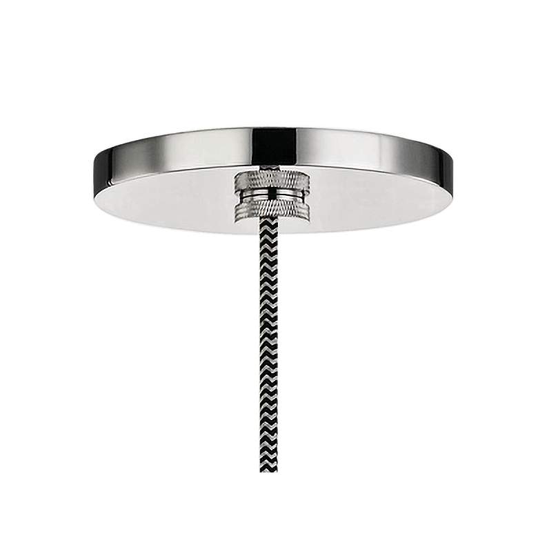 Mitzi Angela 5" Wide Polished Nickel Mini Pendant