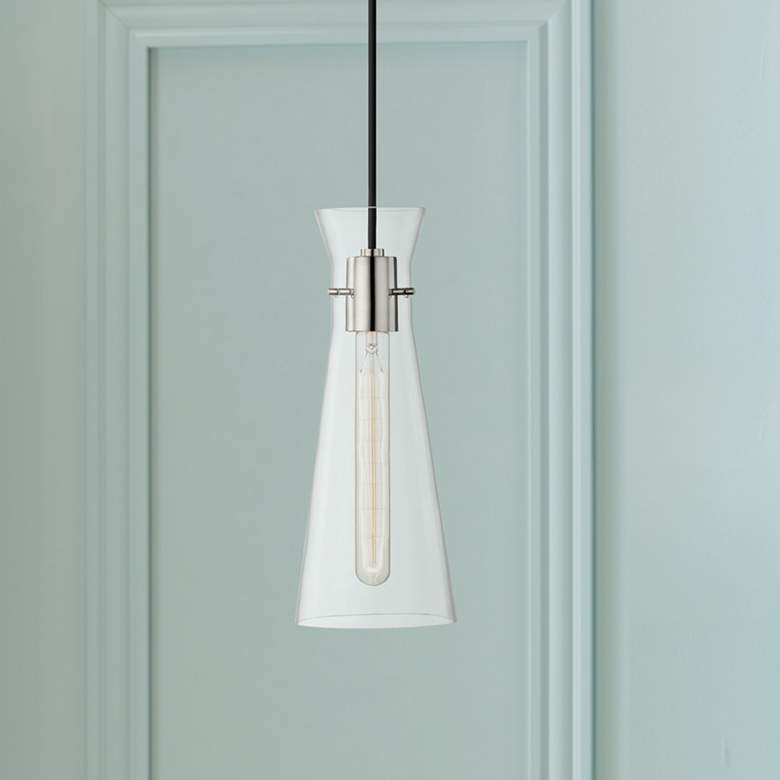 Mitzi Anya 5 1/2" Wide Polished Nickel Mini Pendant