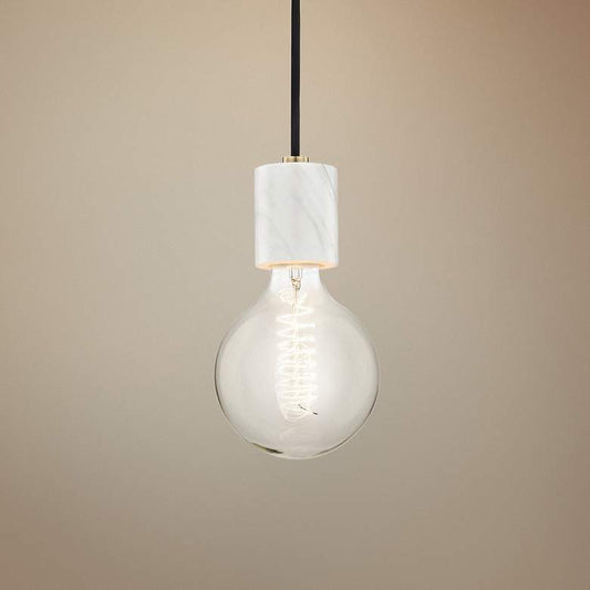 Mitzi Asime 5" Wide Aged Brass Mini Pendant