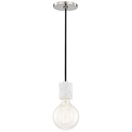 Mitzi Asime 5" Wide Polished Nickel Mini Pendant