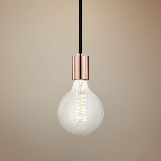 Mitzi Ava 5" Wide Polished Copper Mini Pendant