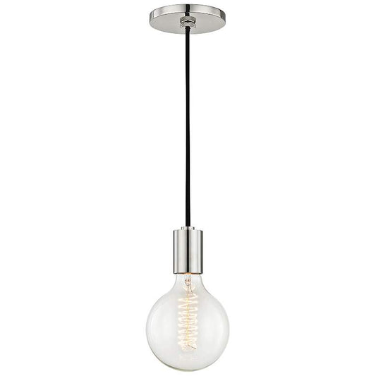 Mitzi Ava 5" Wide Polished Nickel Mini Pendant