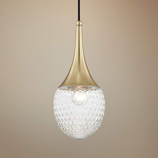 Mitzi Bella 6 3/4" Wide Aged Brass Mini Pendant