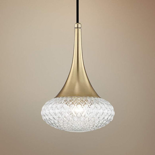 Mitzi Bella 8 1/2" Wide Aged Brass Mini Pendant