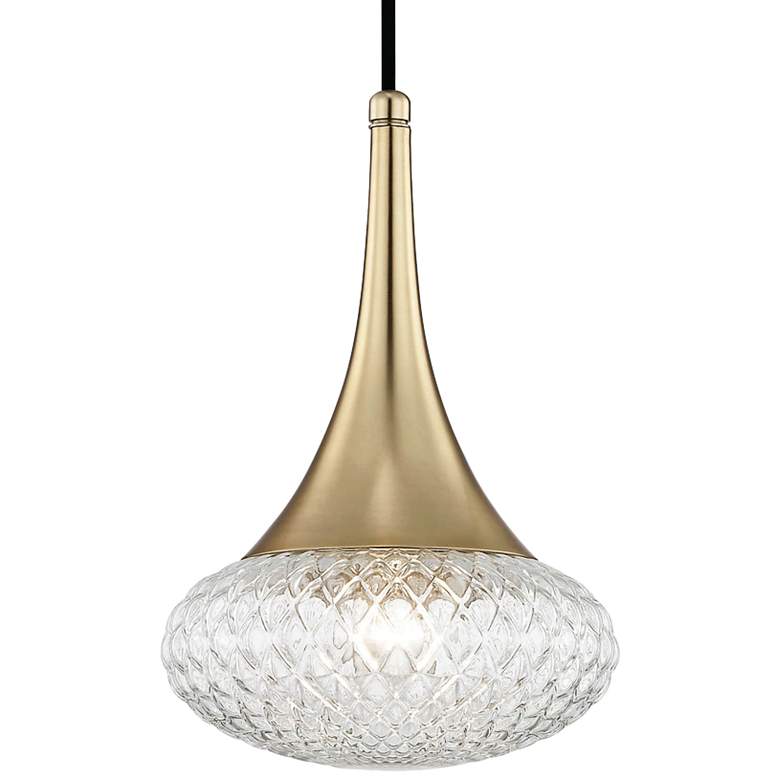 Mitzi Bella 8 1/2" Wide Aged Brass Mini Pendant