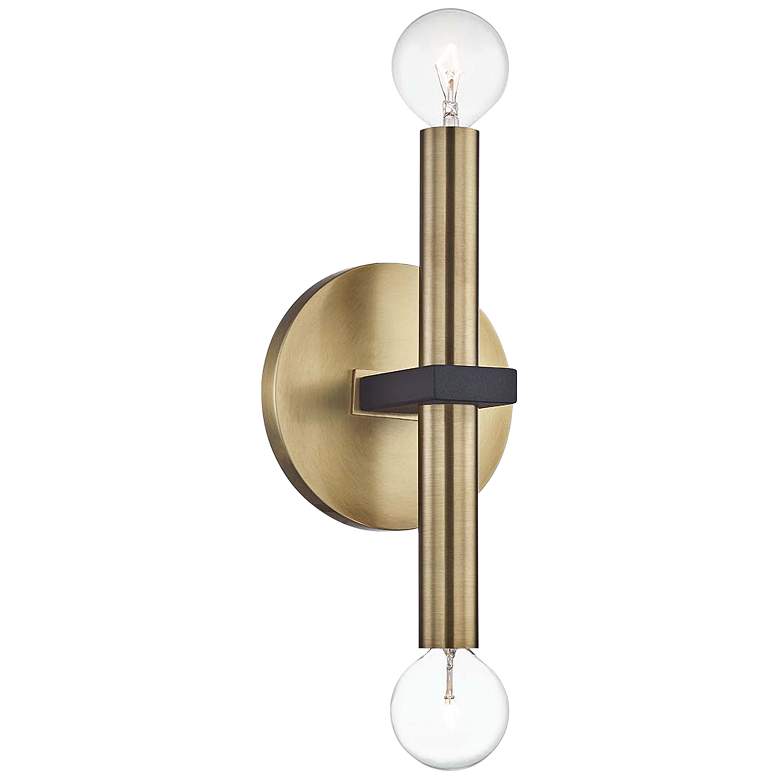 Mitzi Colette 12 1/4" High 2-Light Aged Wall Sconce