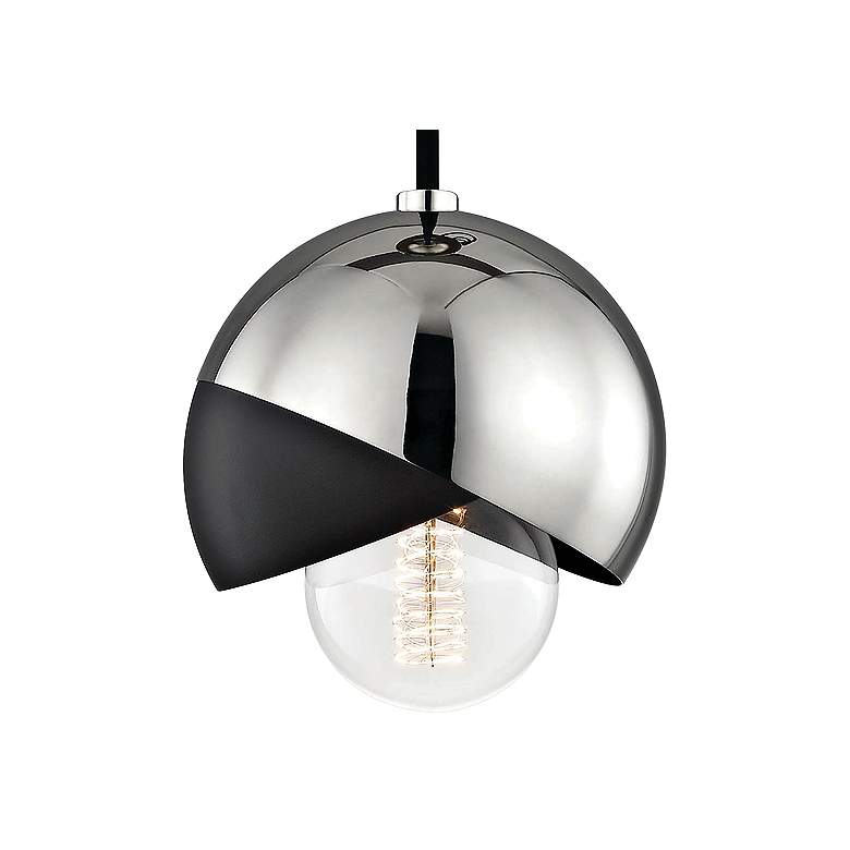 Mitzi Emma 6" Wide Polished Nickel Mini Pendant