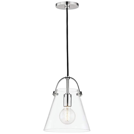 Mitzi Karin 9" Wide Polished Nickel Mini Pendant