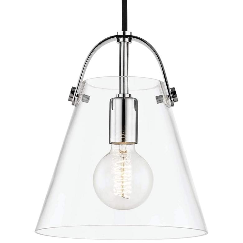 Mitzi Karin 9" Wide Polished Nickel Mini Pendant