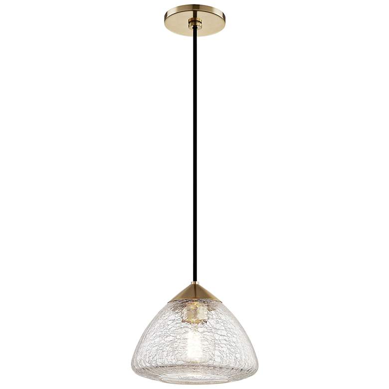 Mitzi Maya 9" Wide Aged Brass Mini Pendant