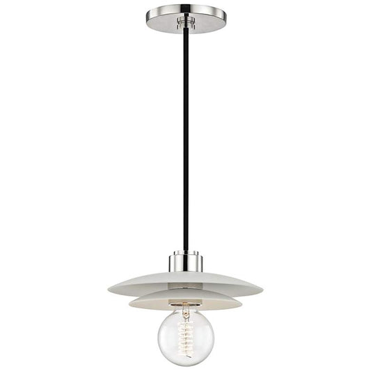 Mitzi Milla 8" Wide Polished Nickel Mini Pendant
