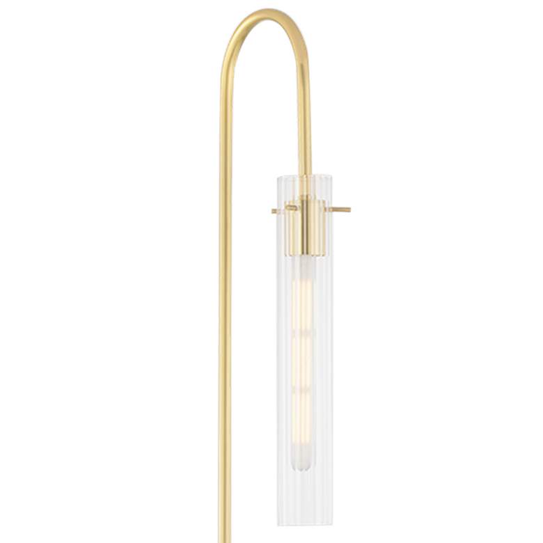 Mitzi Nettie Aged Brass Metal Floor Lamp