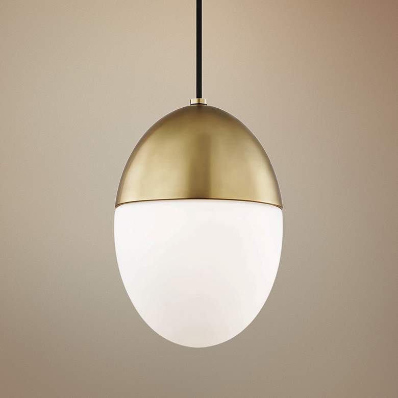 Mitzi Orion 7 1/2" Wide Aged Brass Mini Pendant