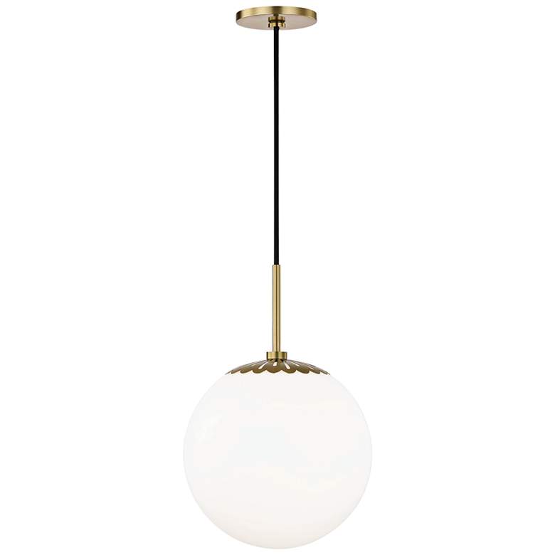 Mitzi Paige 11 1/2" Wide Aged Brass Mini Pendant