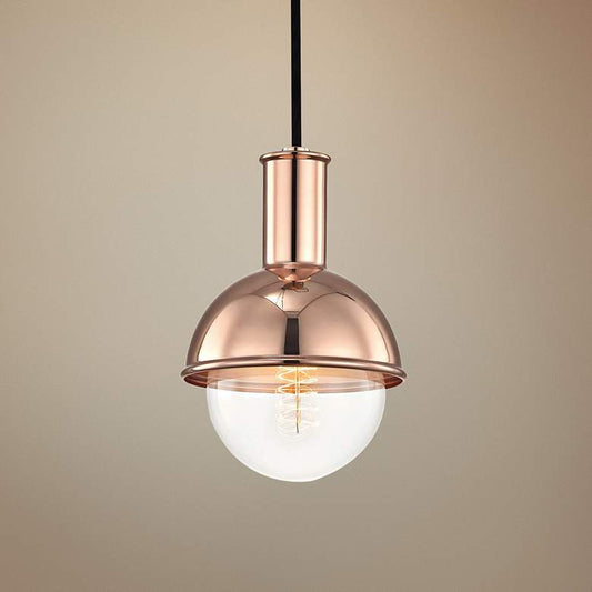 Mitzi Riley 6 1/4" Wide Polished Copper Mini Pendant