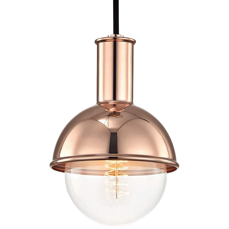 Mitzi Riley 6 1/4" Wide Polished Copper Mini Pendant