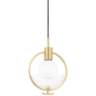 Mitzi Ringo 8 3/4" Wide Aged Brass Mini Pendant Light