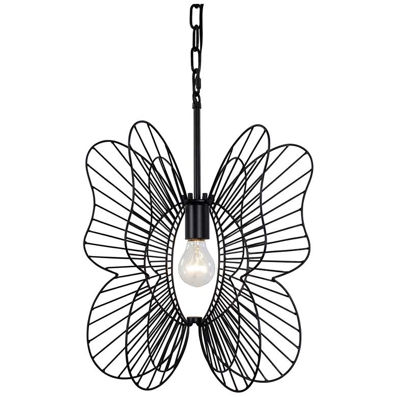 Monarch Butterfly 1-Light Pendant - Black
