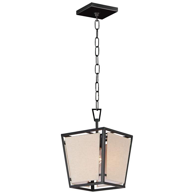 Montauk 1 Light 9" Wide Black Pendant Light