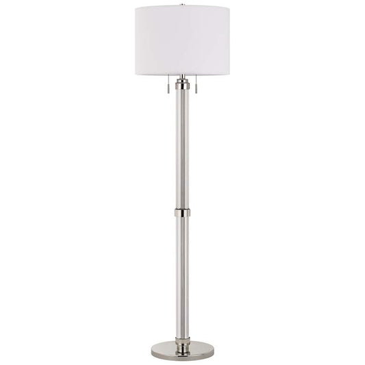 Montilla Brushed Steel Metal Tube Floor Lamp