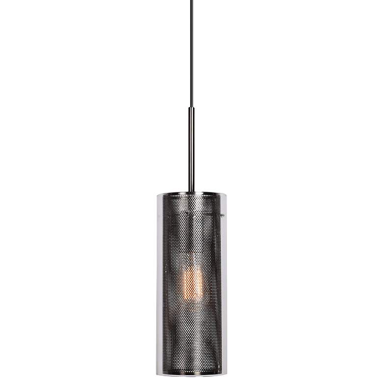 Multis 5" Wide Black Chrome Mini Pendant