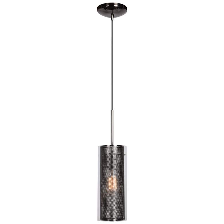 Multis 5" Wide Black Chrome Mini Pendant