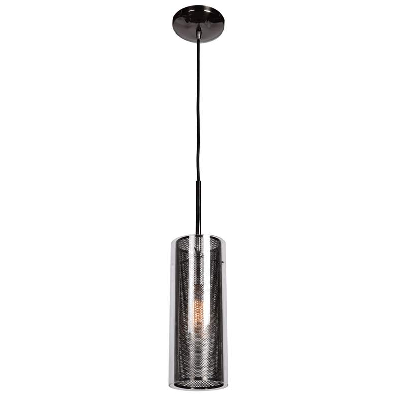 Multis 5" Wide Black Chrome Mini Pendant