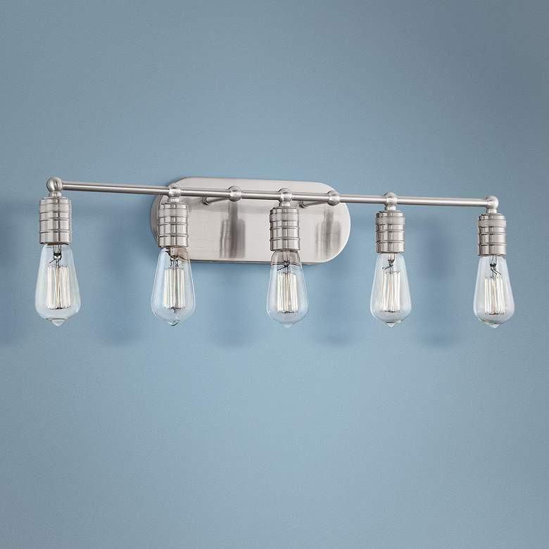 Muse 27 1/2" Wide Brushed Nickel 5-Light Bath Light