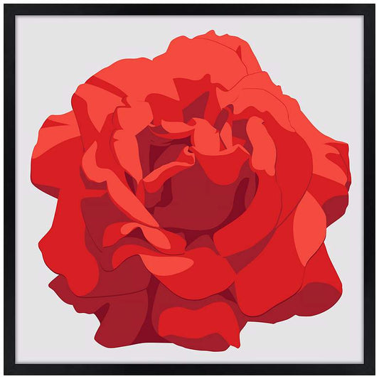 Perfect Red Rose Wall Art