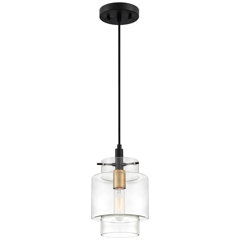 Naomi 6.75-in W Black Mini Pendant