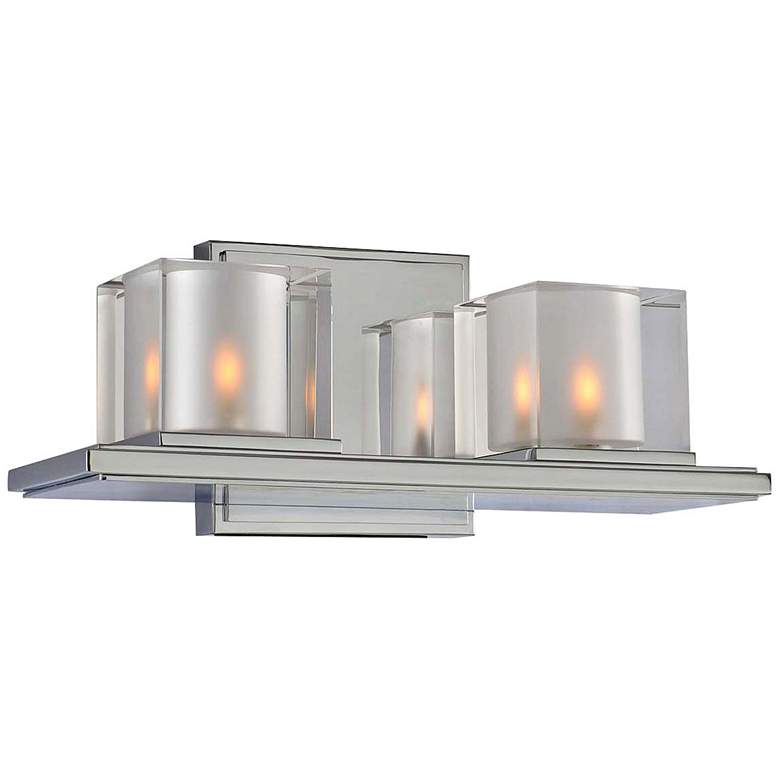 Naples 12 1/2" Wide Chrome 2-Light Bath Light