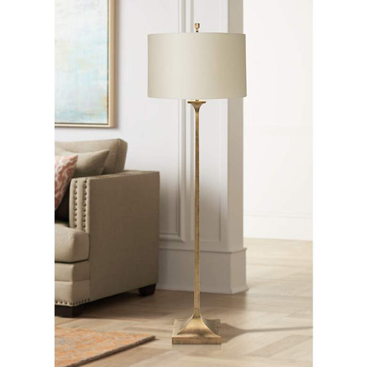 Natural Light Gramercy Gilded Gold Iron Metal Floor Lamp