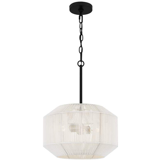 Newfoundland 2-Light Matte Black Pendant