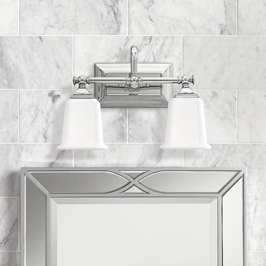 Nicholas Collection Polished Chrome 15" Wide Bathroom Light