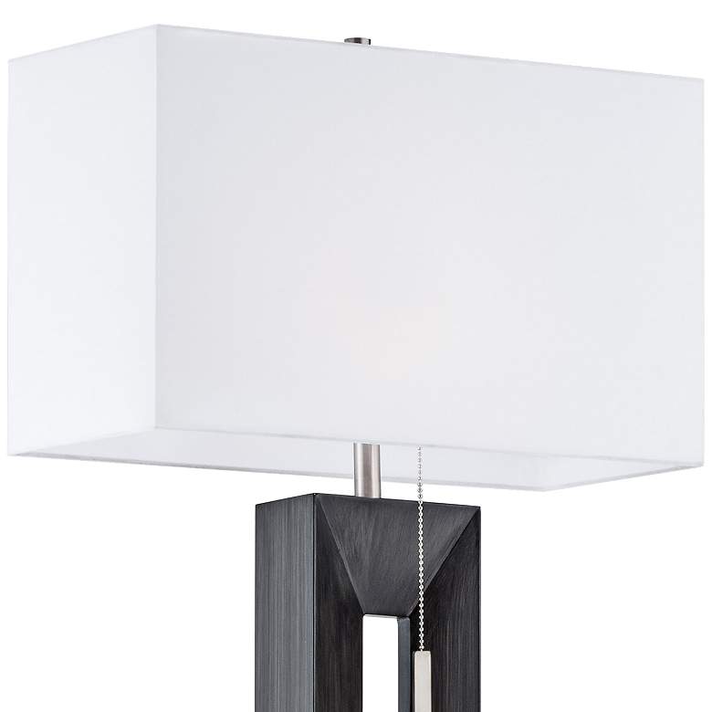 Nova Parallux Charcoal Gray Floor Lamp