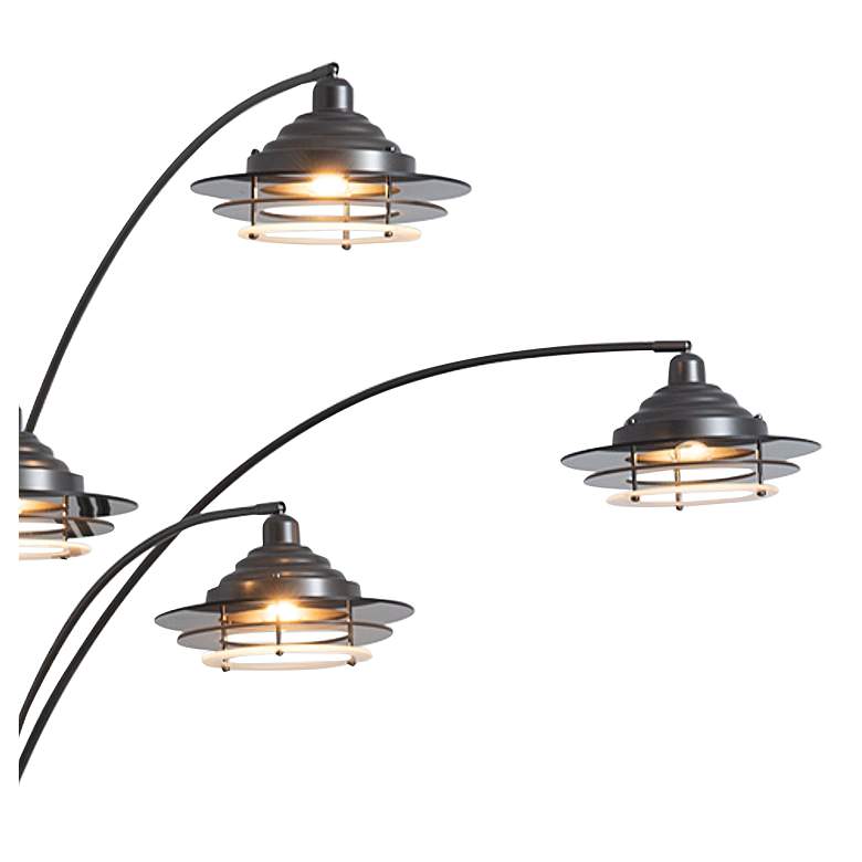 Nova Paramount Gunmetal 5-Light Arc Floor Lamp