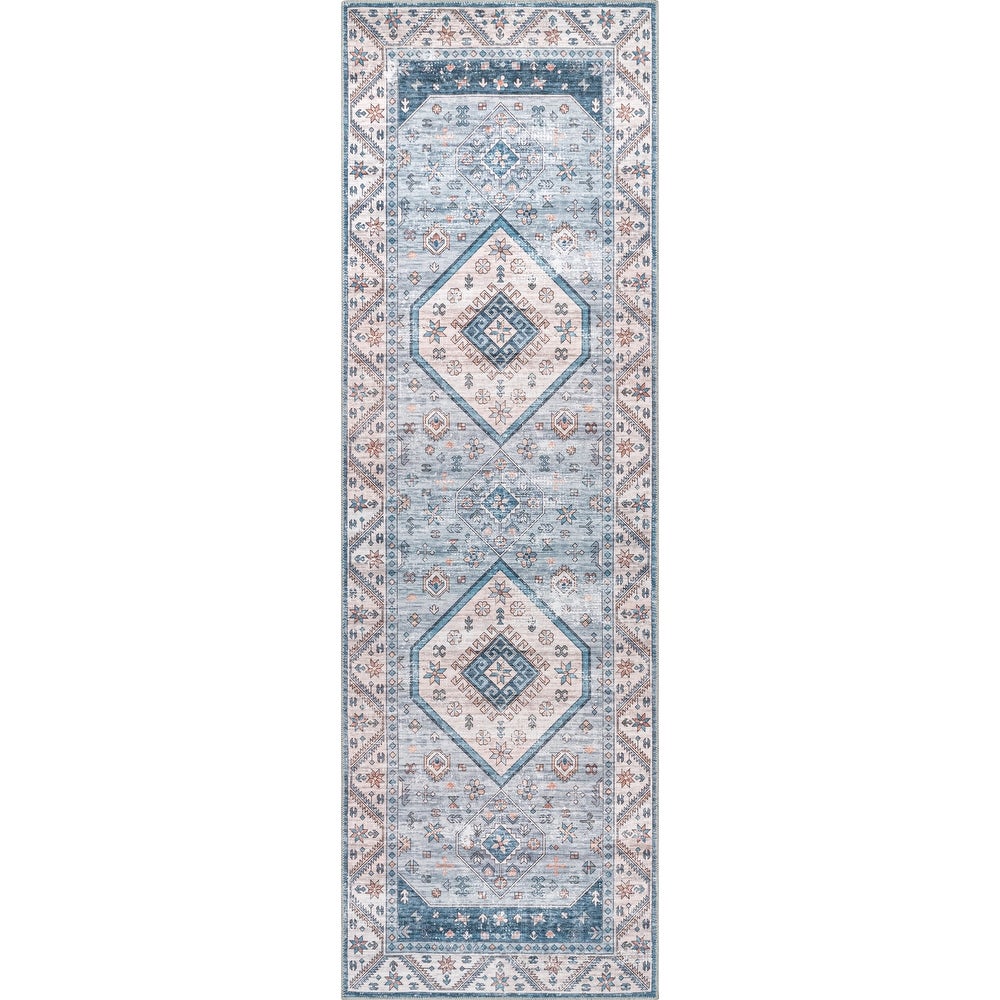 Elowyn Machine Washable Medallion Area Rug