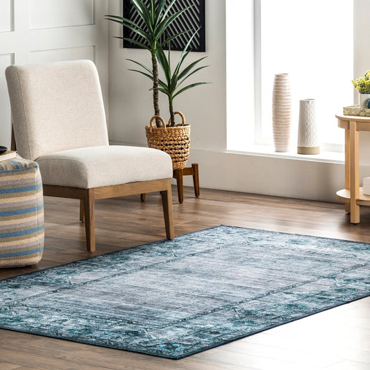 Eveline Distressed Persian Machine Washable Area Rug