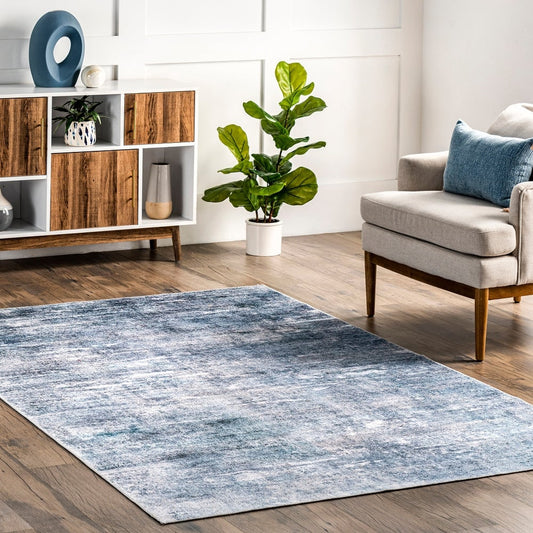 Modern Abstract Machine Washable Soft Area Rug