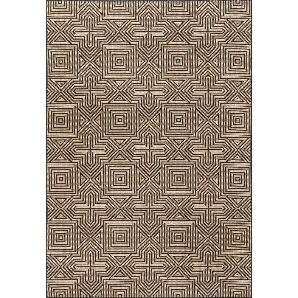 Geometric  Modern Abstract Indoor/Outdoor Area Rug