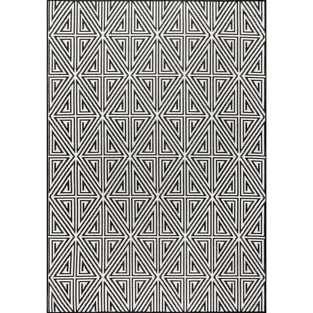 Geometric  Modern Abstract Indoor/Outdoor Area Rug