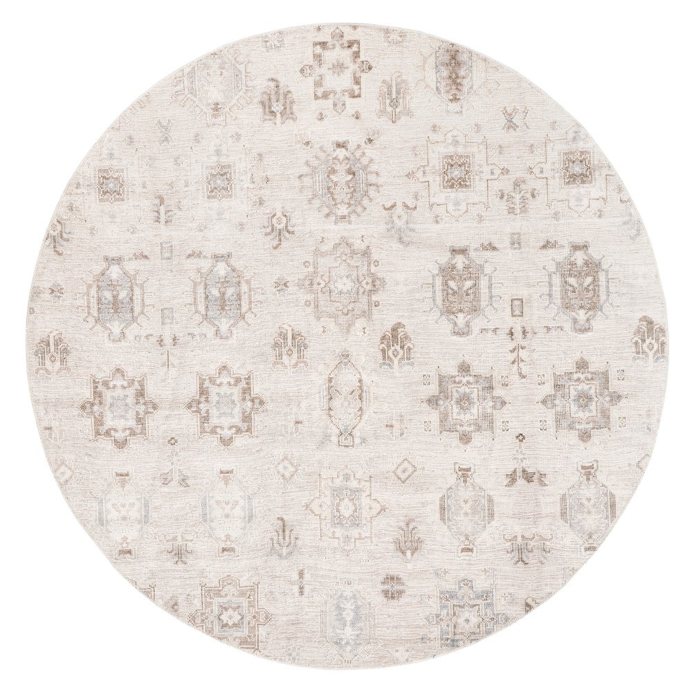 Krystin Machine Washable Distressed Area Rug