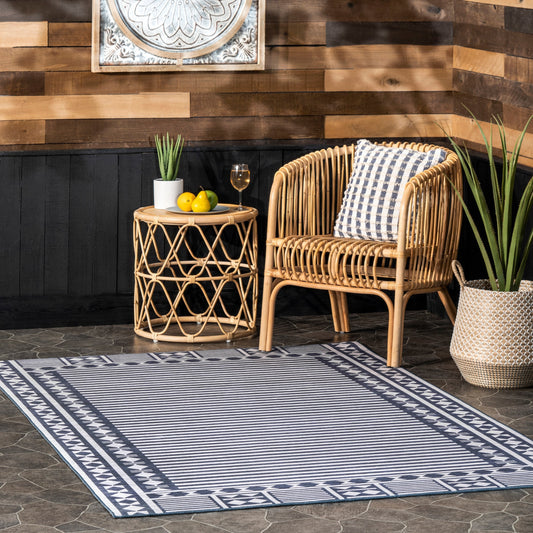 Lacie Multi Striped Machine Washable Indoor/Outdoor Area Rug