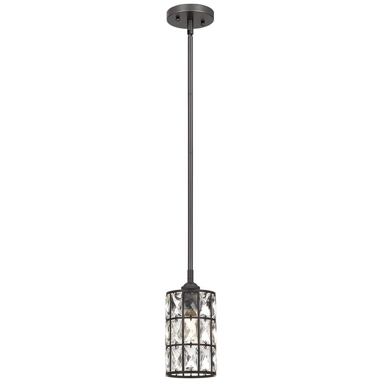 Oliver 5-in W Bronze Mini Pendant