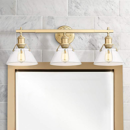 Orwell 27 1/4" Wide Glass 3-Light Bath Light