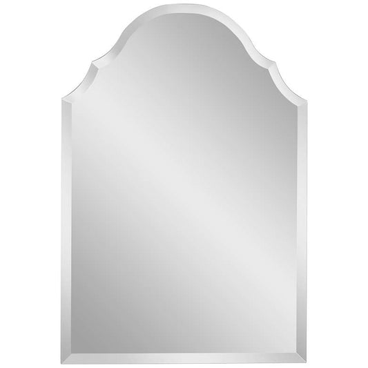 Adonia 24" x 36" Crown Frameless Beveled Wall Mirror
