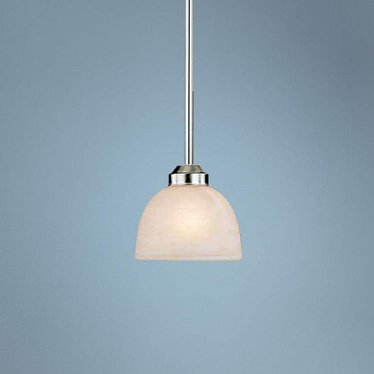 Paradox Brushed Nickel 6 1/2" Wide Single Mini Pendant Light