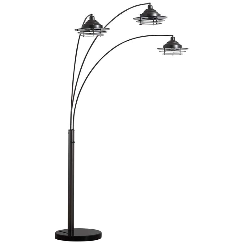 Paramount Gunmetal 3-Light Arc Floor Lamp – Joanna Home Decor