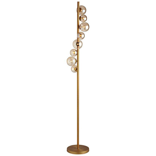 Pearl Portrait Vintage Bronze 8-Light Halogen Floor Lamp