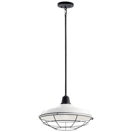Pier 16" Convertible Pendant White